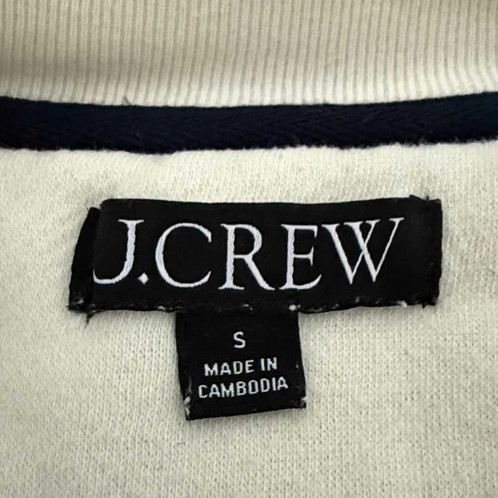 J Crew Gold Button Sweatshirt